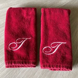 Monogrammed Hand Towels: Set of 2